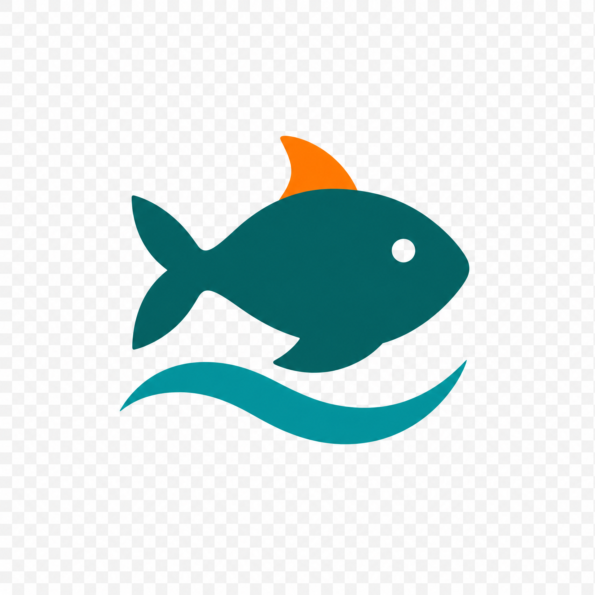 FishAntix freshwater fish and flowing-water logo mark